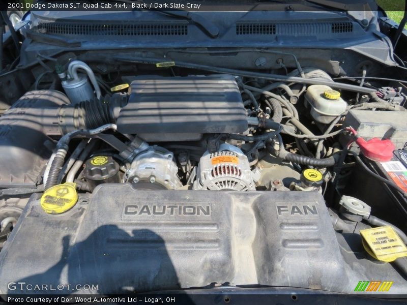Black / Dark Slate Gray 2001 Dodge Dakota SLT Quad Cab 4x4