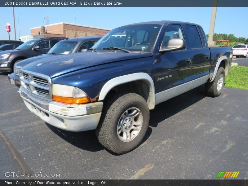 Black / Dark Slate Gray 2001 Dodge Dakota SLT Quad Cab 4x4