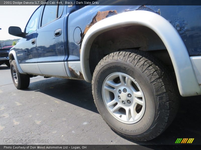 Black / Dark Slate Gray 2001 Dodge Dakota SLT Quad Cab 4x4