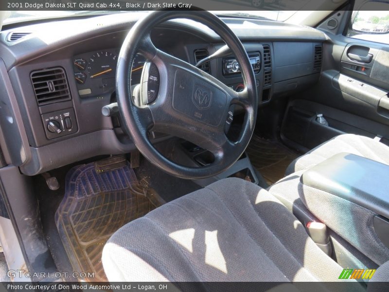 Black / Dark Slate Gray 2001 Dodge Dakota SLT Quad Cab 4x4