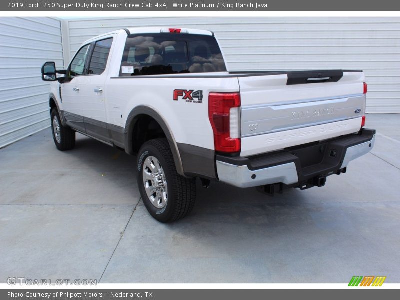 White Platinum / King Ranch Java 2019 Ford F250 Super Duty King Ranch Crew Cab 4x4