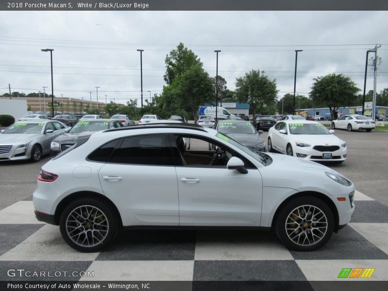 White / Black/Luxor Beige 2018 Porsche Macan S
