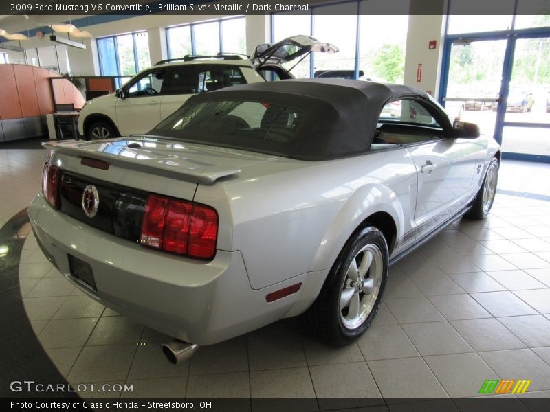 Brilliant Silver Metallic / Dark Charcoal 2009 Ford Mustang V6 Convertible