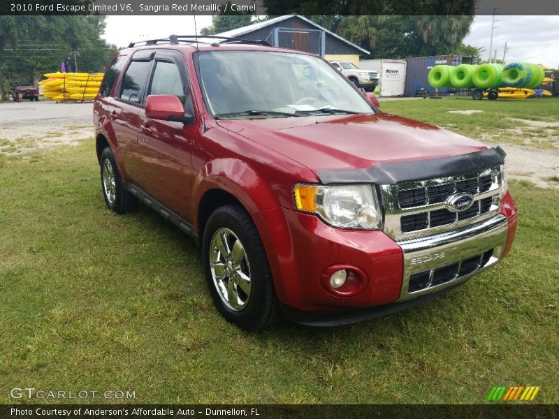 Sangria Red Metallic / Camel 2010 Ford Escape Limited V6