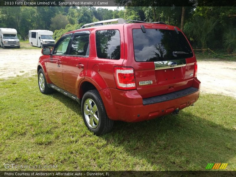 Sangria Red Metallic / Camel 2010 Ford Escape Limited V6