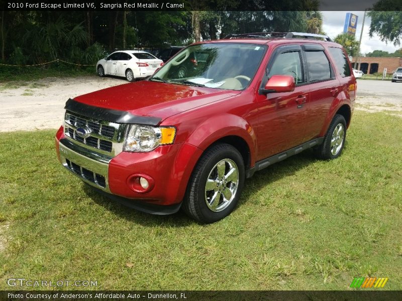 Sangria Red Metallic / Camel 2010 Ford Escape Limited V6
