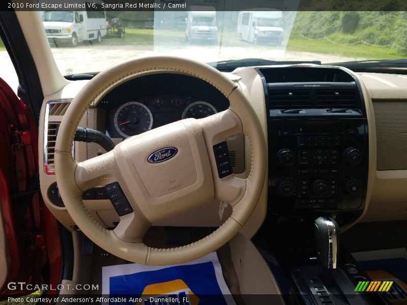 Sangria Red Metallic / Camel 2010 Ford Escape Limited V6