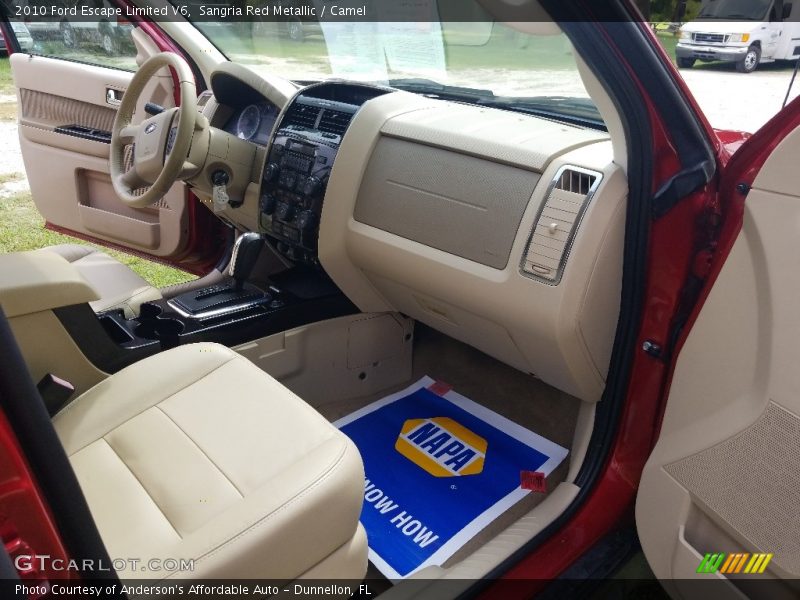 Sangria Red Metallic / Camel 2010 Ford Escape Limited V6