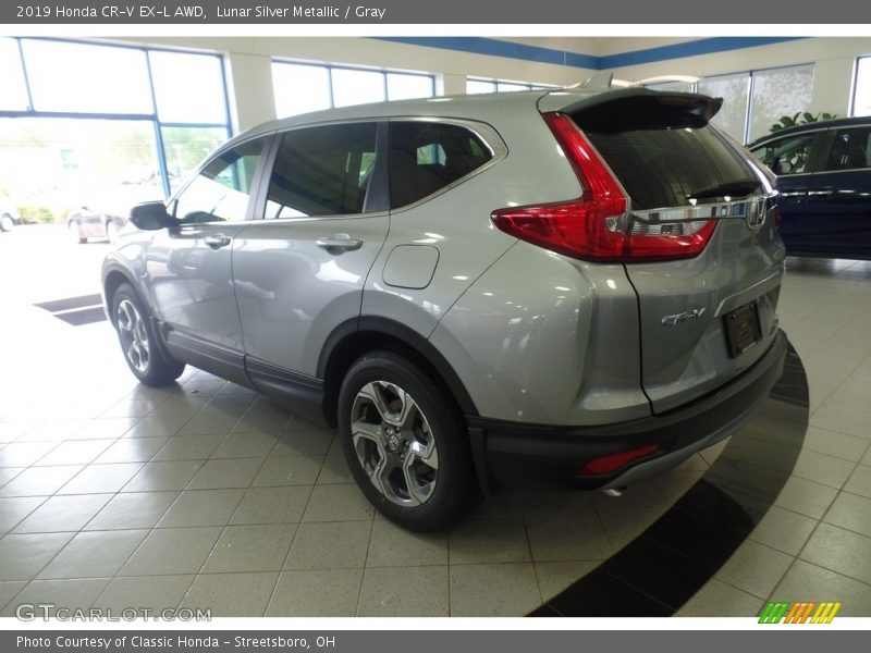 Lunar Silver Metallic / Gray 2019 Honda CR-V EX-L AWD