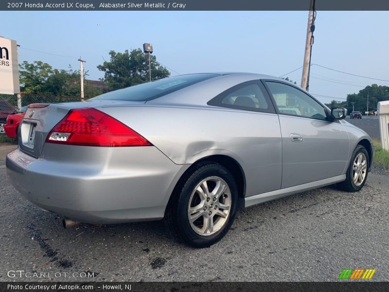 Alabaster Silver Metallic / Gray 2007 Honda Accord LX Coupe