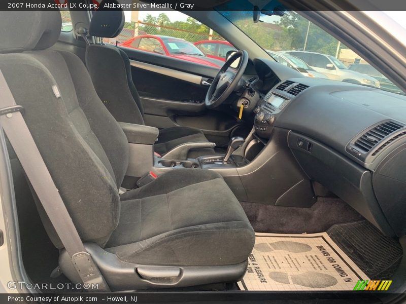 Alabaster Silver Metallic / Gray 2007 Honda Accord LX Coupe
