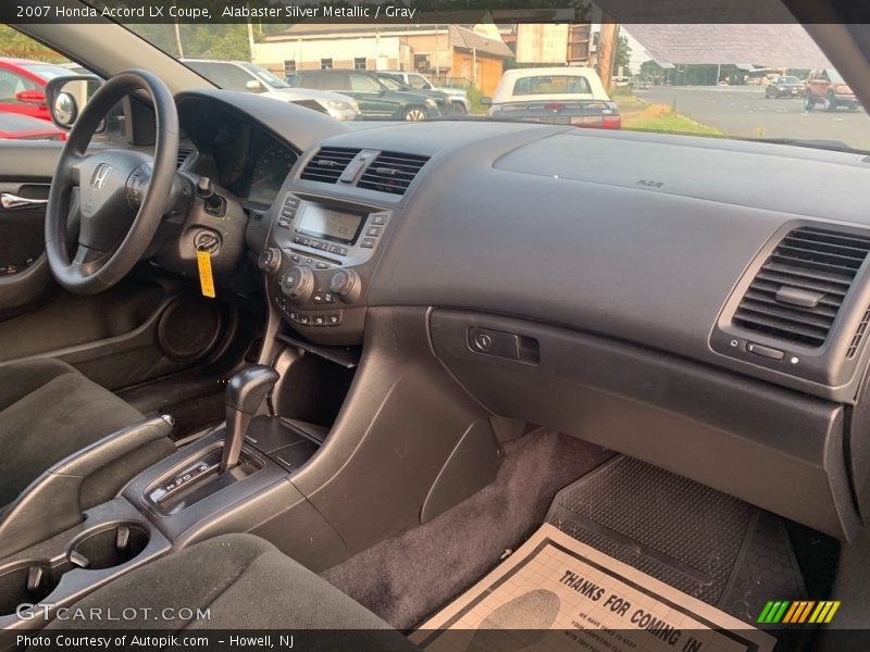 Alabaster Silver Metallic / Gray 2007 Honda Accord LX Coupe