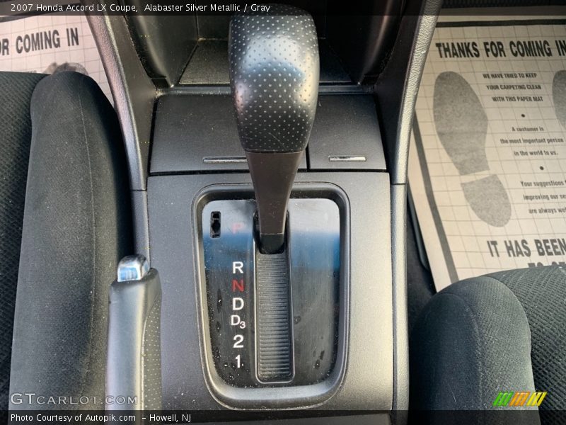 Alabaster Silver Metallic / Gray 2007 Honda Accord LX Coupe