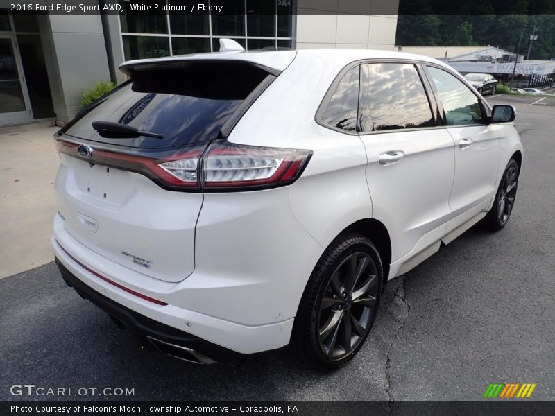 White Platinum / Ebony 2016 Ford Edge Sport AWD