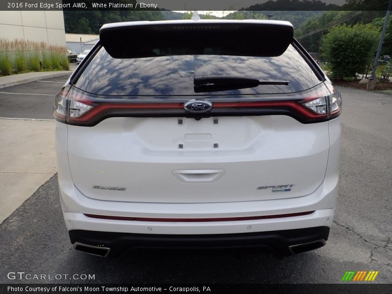 White Platinum / Ebony 2016 Ford Edge Sport AWD