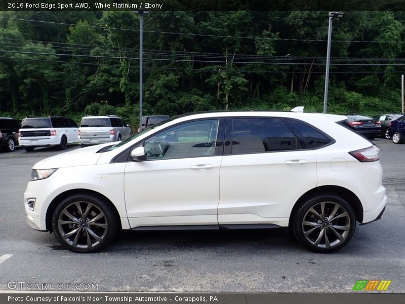 White Platinum / Ebony 2016 Ford Edge Sport AWD