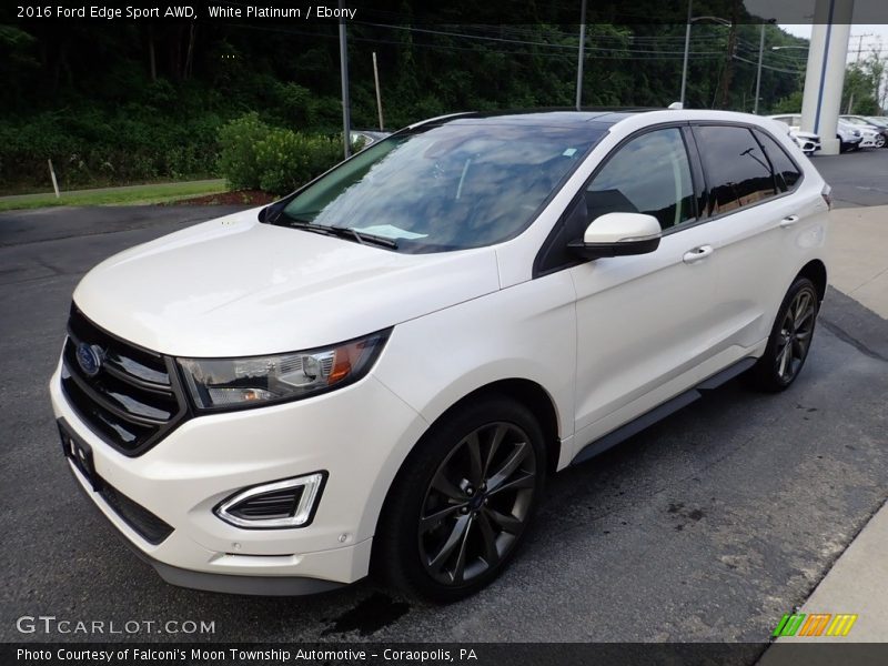 White Platinum / Ebony 2016 Ford Edge Sport AWD