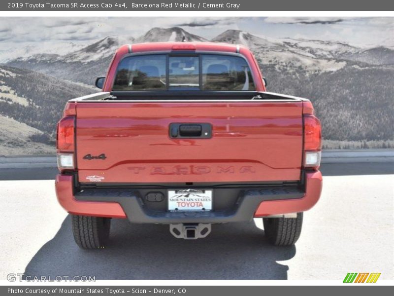 Barcelona Red Metallic / Cement Gray 2019 Toyota Tacoma SR Access Cab 4x4
