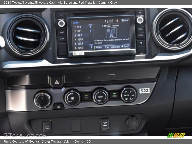 Barcelona Red Metallic / Cement Gray 2019 Toyota Tacoma SR Access Cab 4x4