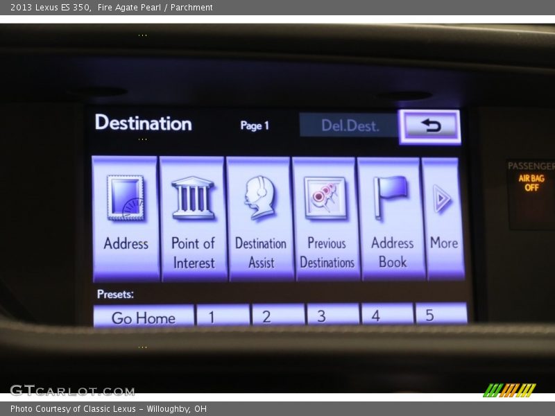 Fire Agate Pearl / Parchment 2013 Lexus ES 350