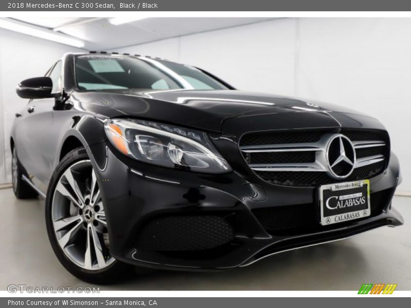 Black / Black 2018 Mercedes-Benz C 300 Sedan