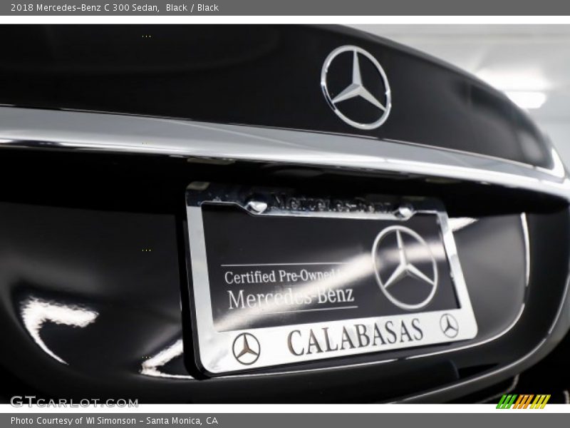 Black / Black 2018 Mercedes-Benz C 300 Sedan