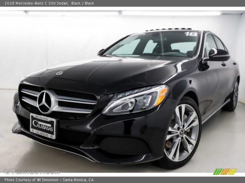 Black / Black 2018 Mercedes-Benz C 300 Sedan