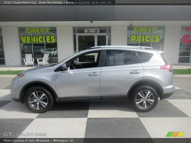 Silver Sky Metallic / Black 2016 Toyota RAV4 XLE