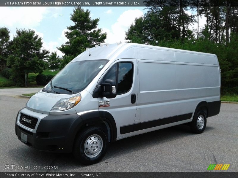 Bright Silver Metallic / Black 2019 Ram ProMaster 3500 High Roof Cargo Van