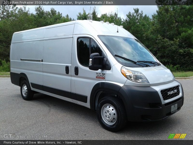 Bright Silver Metallic / Black 2019 Ram ProMaster 3500 High Roof Cargo Van