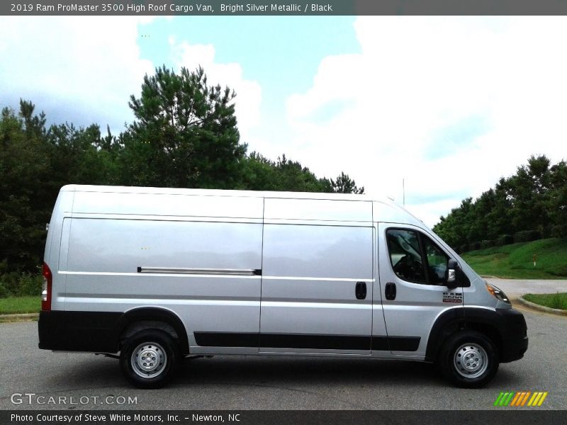 Bright Silver Metallic / Black 2019 Ram ProMaster 3500 High Roof Cargo Van