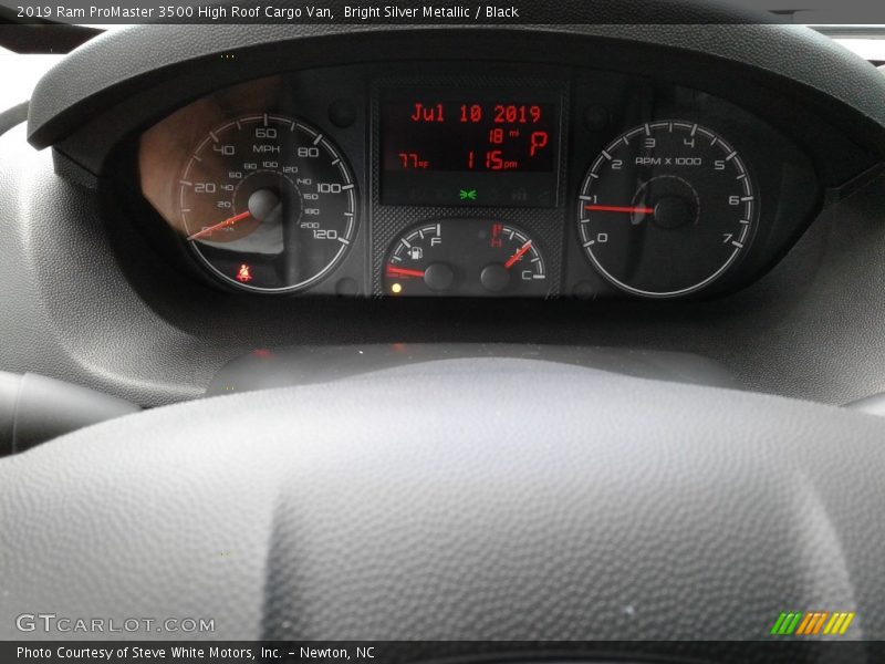 Bright Silver Metallic / Black 2019 Ram ProMaster 3500 High Roof Cargo Van