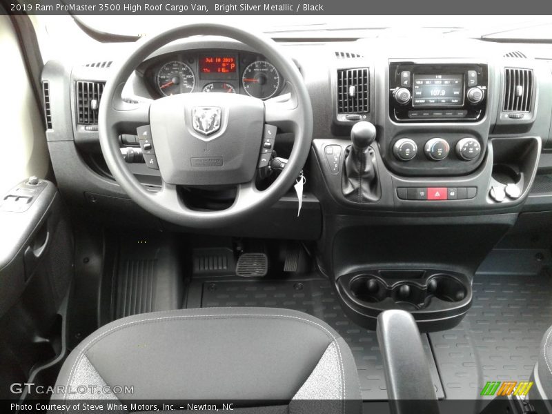 Bright Silver Metallic / Black 2019 Ram ProMaster 3500 High Roof Cargo Van
