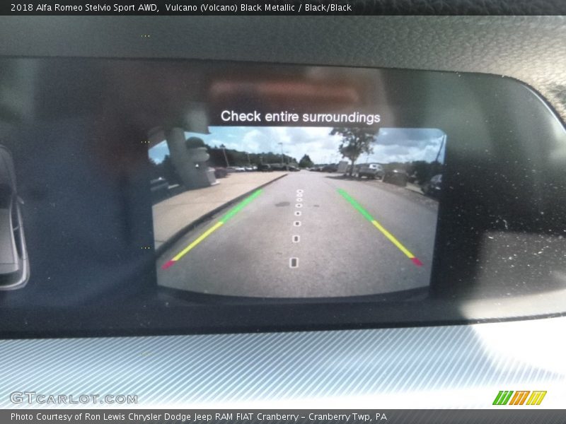 Vulcano (Volcano) Black Metallic / Black/Black 2018 Alfa Romeo Stelvio Sport AWD