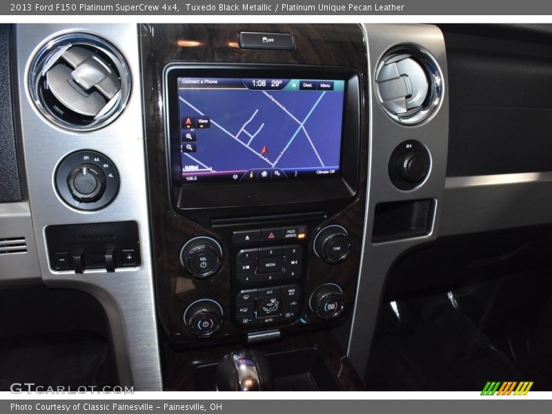 Tuxedo Black Metallic / Platinum Unique Pecan Leather 2013 Ford F150 Platinum SuperCrew 4x4