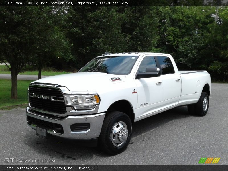 Bright White / Black/Diesel Gray 2019 Ram 3500 Big Horn Crew Cab 4x4
