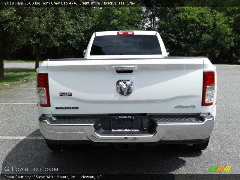 Bright White / Black/Diesel Gray 2019 Ram 3500 Big Horn Crew Cab 4x4