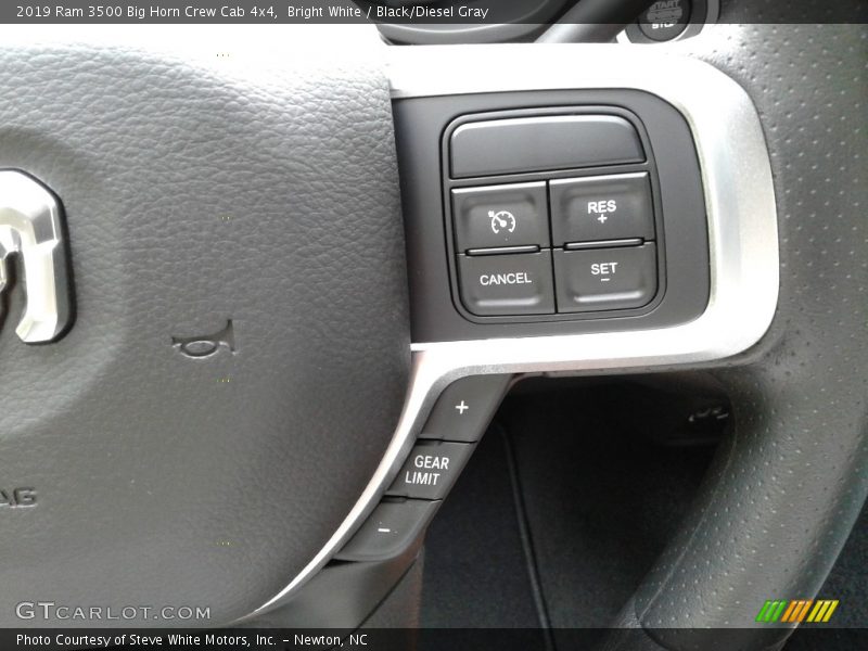 Bright White / Black/Diesel Gray 2019 Ram 3500 Big Horn Crew Cab 4x4