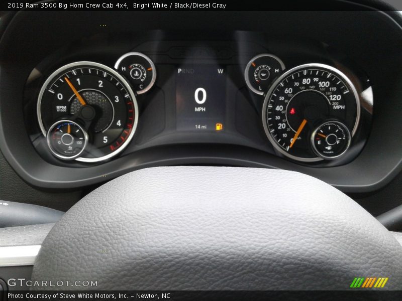 Bright White / Black/Diesel Gray 2019 Ram 3500 Big Horn Crew Cab 4x4