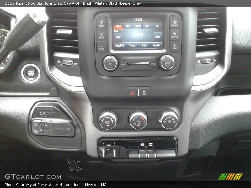 Bright White / Black/Diesel Gray 2019 Ram 3500 Big Horn Crew Cab 4x4
