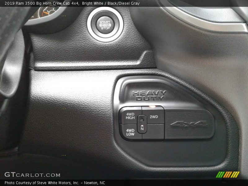 Bright White / Black/Diesel Gray 2019 Ram 3500 Big Horn Crew Cab 4x4