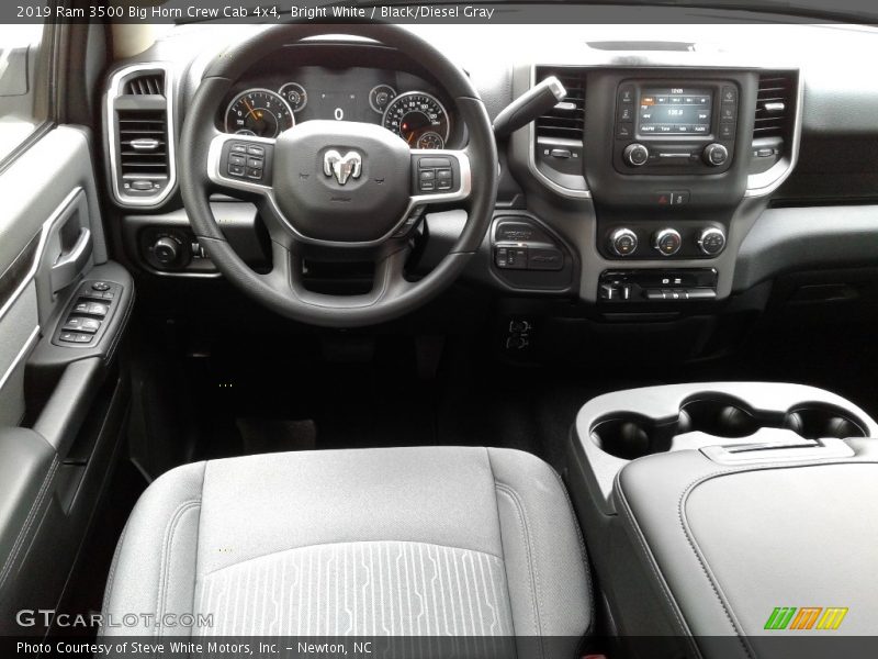 Bright White / Black/Diesel Gray 2019 Ram 3500 Big Horn Crew Cab 4x4