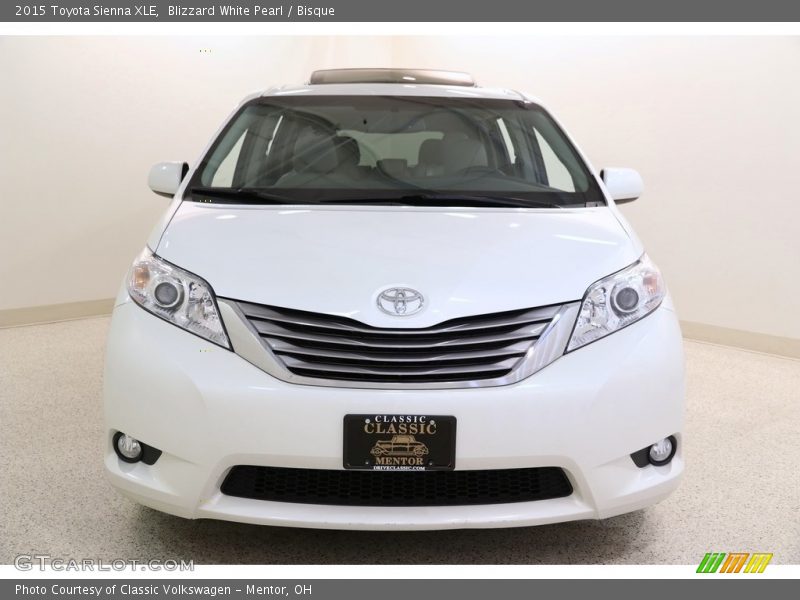 Blizzard White Pearl / Bisque 2015 Toyota Sienna XLE