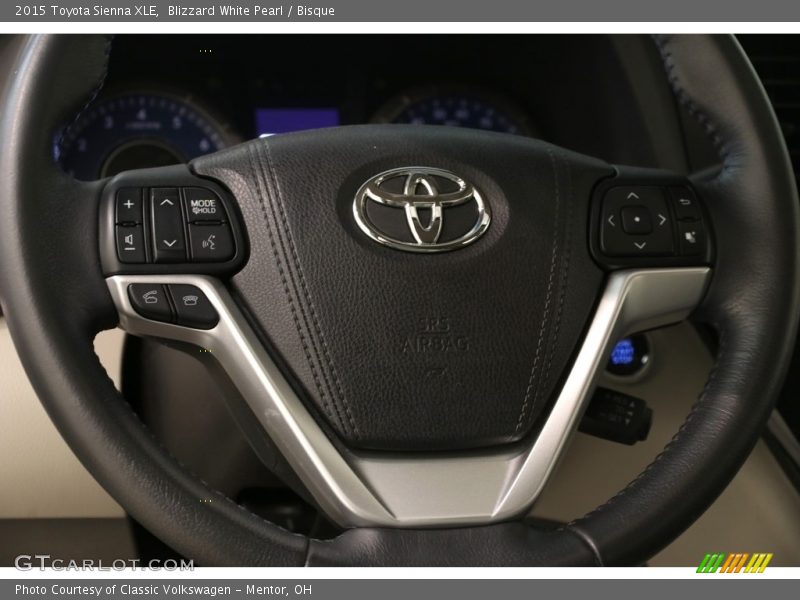 Blizzard White Pearl / Bisque 2015 Toyota Sienna XLE