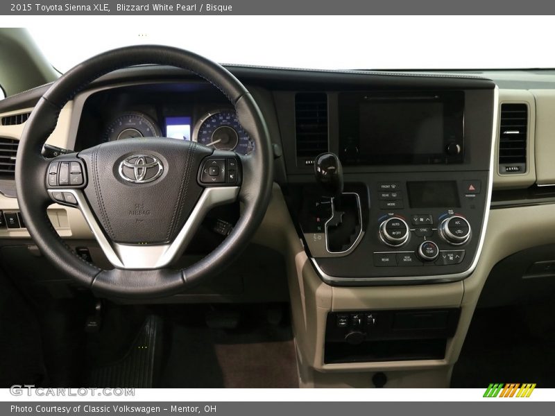 Blizzard White Pearl / Bisque 2015 Toyota Sienna XLE