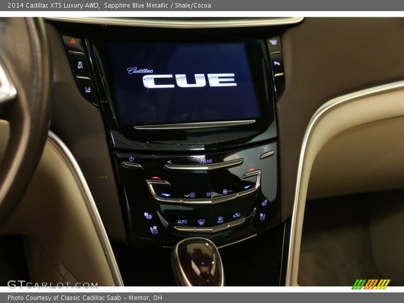 Sapphire Blue Metallic / Shale/Cocoa 2014 Cadillac XTS Luxury AWD