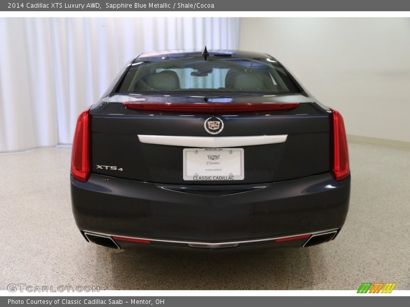 Sapphire Blue Metallic / Shale/Cocoa 2014 Cadillac XTS Luxury AWD