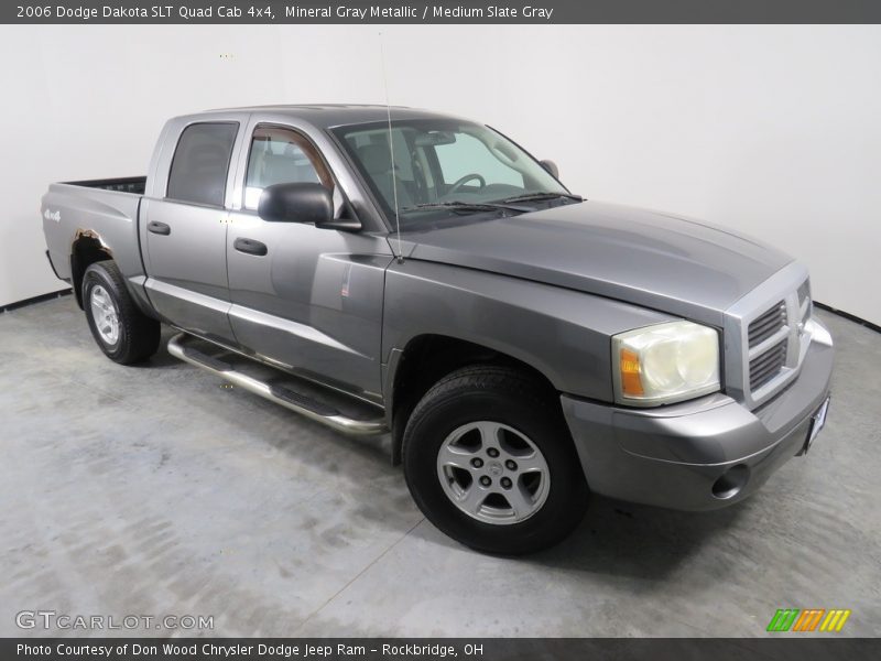 Mineral Gray Metallic / Medium Slate Gray 2006 Dodge Dakota SLT Quad Cab 4x4