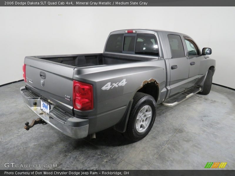 Mineral Gray Metallic / Medium Slate Gray 2006 Dodge Dakota SLT Quad Cab 4x4