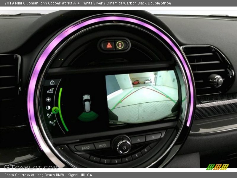 White Silver / Dinamica/Carbon Black Double Stripe 2019 Mini Clubman John Cooper Works All4
